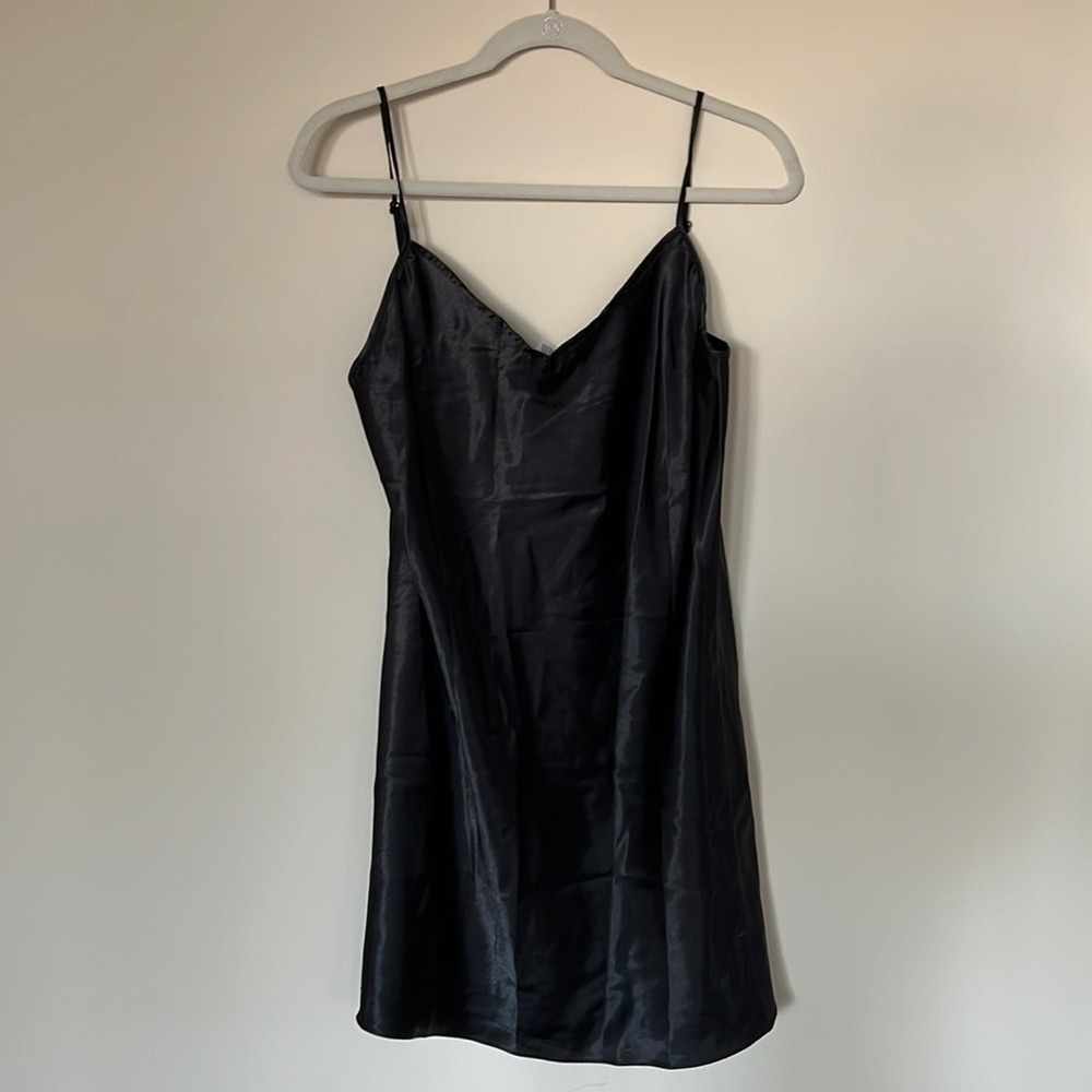 Silky Black Slip